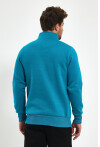 Yüksek Yaka Yarım Fermuarlı Basic Sweatshirt