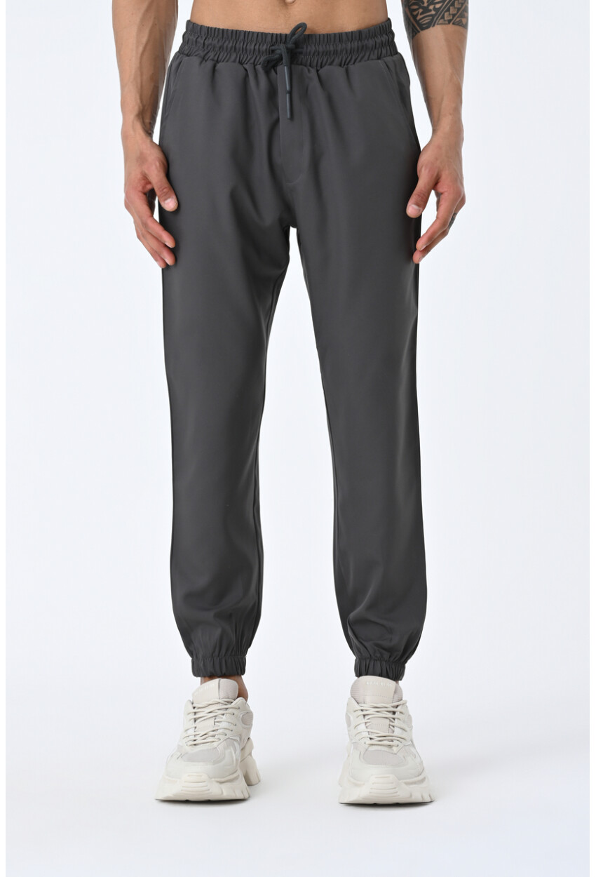 Lastik Paça Şardonlu Jogger Pantolon