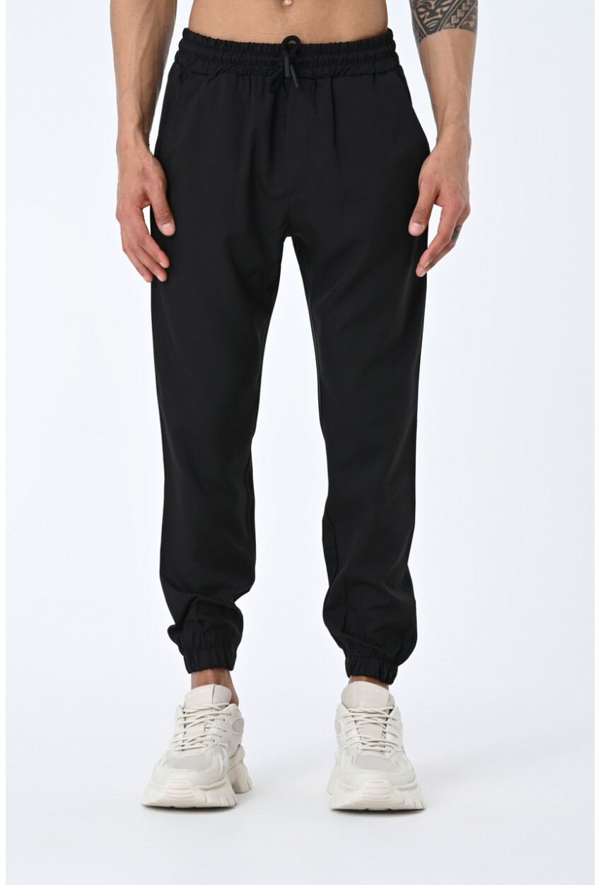 Lastik Paça Şardonlu Jogger Pantolon