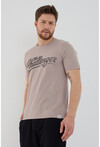 Unisex Slim Fit Baskılı Bisiklet Yaka T-Shirt