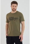 Unisex Slim Fit Baskılı Bisiklet Yaka T-Shirt