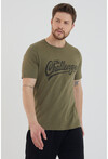 Unisex Slim Fit Baskılı Bisiklet Yaka T-Shirt