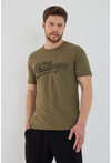 Unisex Slim Fit Baskılı Bisiklet Yaka T-Shirt