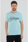 Unisex Slim Fit Baskılı Bisiklet Yaka T-Shirt