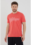 Unisex Slim Fit Baskılı Bisiklet Yaka T-Shirt