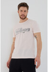 Unisex Slim Fit Baskılı Bisiklet Yaka T-Shirt