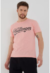 Unisex Slim Fit Baskılı Bisiklet Yaka T-Shirt