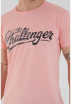 Unisex Slim Fit Baskılı Bisiklet Yaka T-Shirt