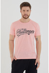 Unisex Slim Fit Baskılı Bisiklet Yaka T-Shirt