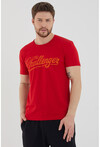 Unisex Slim Fit Baskılı Bisiklet Yaka T-Shirt