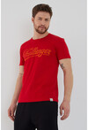 Unisex Slim Fit Baskılı Bisiklet Yaka T-Shirt