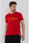 Unisex Slim Fit Baskılı Bisiklet Yaka T-Shirt