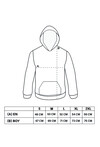 Unisex Kapüşonlu Kanguru Cepli Baskılı Sweatshirt P4074