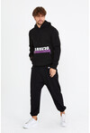 Unisex Kapüşonlu Kanguru Cepli Baskılı Sweatshirt P4074