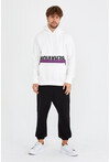 Unisex Kapüşonlu Kanguru Cepli Baskılı Sweatshirt P4074