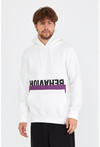 Unisex Kapüşonlu Kanguru Cepli Baskılı Sweatshirt P4074