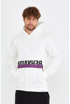 Unisex Kapüşonlu Kanguru Cepli Baskılı Sweatshirt P4074
