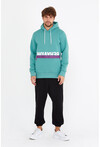 Unisex Kapüşonlu Kanguru Cepli Baskılı Sweatshirt P4074