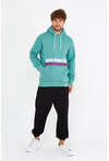 Unisex Kapüşonlu Kanguru Cepli Baskılı Sweatshirt P4074