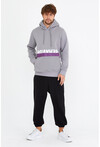 Unisex Kapüşonlu Kanguru Cepli Baskılı Sweatshirt P4074