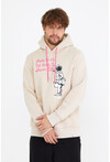 Unisex Kapüşonlu Kanguru Cepli Baskılı Sweatshirt P4072