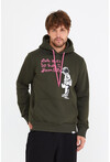 Unisex Kapüşonlu Kanguru Cepli Baskılı Sweatshirt P4072