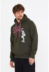 Unisex Kapüşonlu Kanguru Cepli Baskılı Sweatshirt P4072