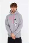 Unisex Kapüşonlu Kanguru Cepli Baskılı Sweatshirt P4072