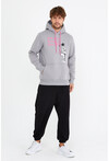 Unisex Kapüşonlu Kanguru Cepli Baskılı Sweatshirt P4072