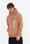 Unisex Kapüşonlu Kanguru Cepli Baskılı Sweatshirt P4072