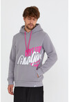 Unisex Kapüşonlu Kanguru Cepli Baskılı Sweatshirt P4082