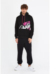Unisex Kapüşonlu Kanguru Cepli Baskılı Sweatshirt P4082