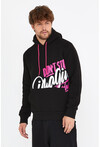 Unisex Kapüşonlu Kanguru Cepli Baskılı Sweatshirt P4082