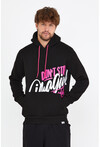 Unisex Kapüşonlu Kanguru Cepli Baskılı Sweatshirt P4082