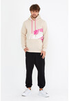 Unisex Kapüşonlu Kanguru Cepli Baskılı Sweatshirt P4082