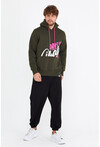 Unisex Kapüşonlu Kanguru Cepli Baskılı Sweatshirt P4082