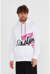 Unisex Kapüşonlu Kanguru Cepli Baskılı Sweatshirt P4082