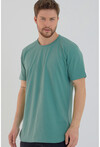 Basic Erkek Bisiklet Yaka Long Fit Eteği Biyeli T-Shirt