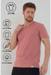 Basic Erkek V Yaka Slim Fit Kısa Kollu T-Shirt