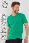 Basic Erkek V Yaka Slim Fit Kısa Kollu T-Shirt