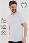 Basic Erkek Bisiklet Yaka Slim Fit Kısa Kollu T-Shirt