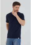 Basic Erkek Bisiklet Yaka Slim Fit Kısa Kollu T-Shirt