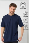 Basic Erkek Bisiklet Yaka Regular Kalıp Kısa Kollu T-Shirt