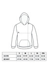 Unisex Kapüşonlu Kanguru Cepli Baskılı Sweatshirt P4072