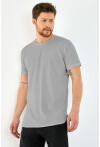 Basic Erkek Bisiklet Yaka Long Fit Eteği Biyeli T-Shirt