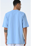 Basic Erkek Bisiklet Yaka Oversize Kalıp Kısa Kollu T-Shirt