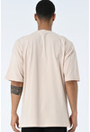Basic Erkek Bisiklet Yaka Oversize Kalıp Kısa Kollu T-Shirt