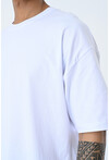Basic Erkek Bisiklet Yaka Oversize Kalıp Kısa Kollu T-Shirt