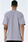 Basic Erkek Bisiklet Yaka Oversize Kalıp Kısa Kollu T-Shirt