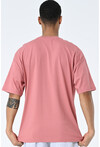 Basic Erkek Bisiklet Yaka Oversize Kalıp Kısa Kollu T-Shirt